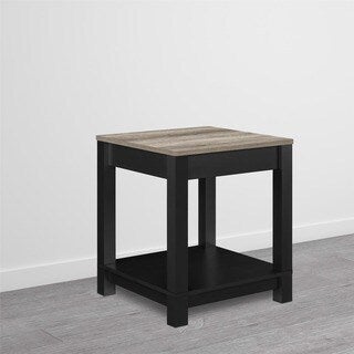 Porch and Den Greenough Commerce Black Wood End Table