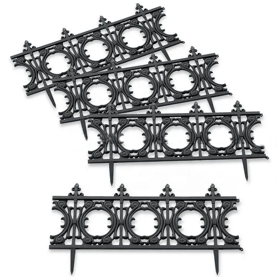 Easily install interlocking outdoor supplies garden lawn fence border edging plastic fences