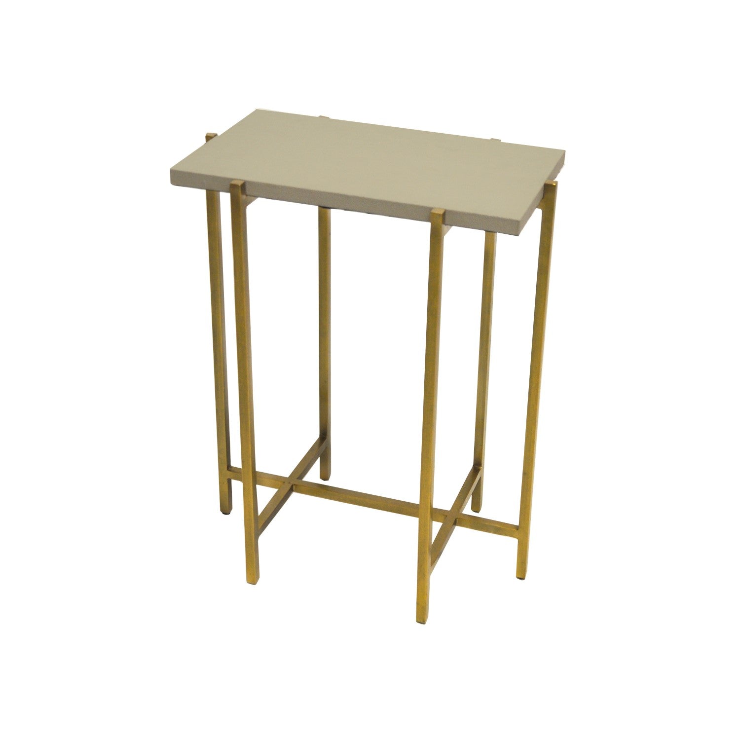 Avni Antique Brass Side Table