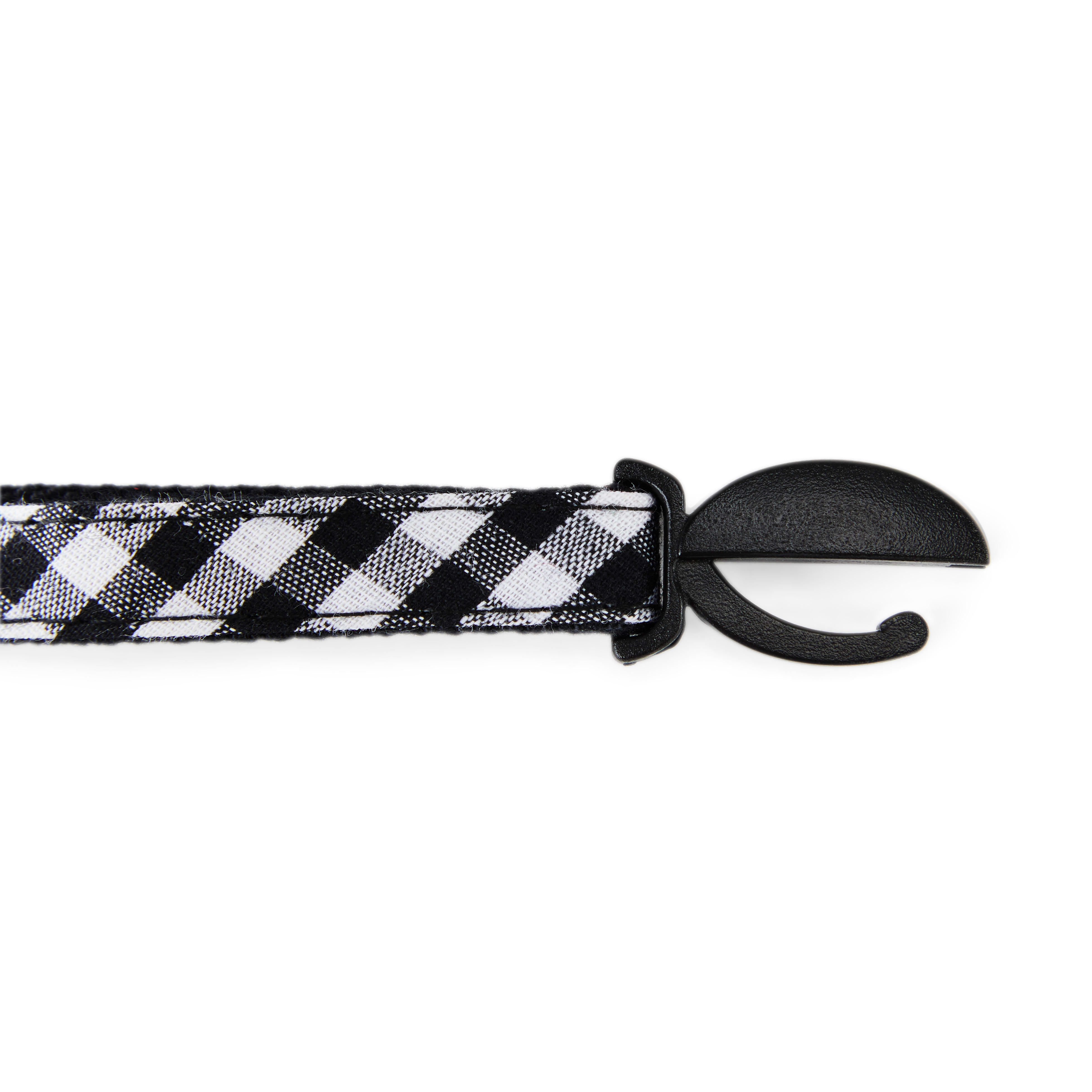 YOULY Black Gingham Bow Tie Cat Collar