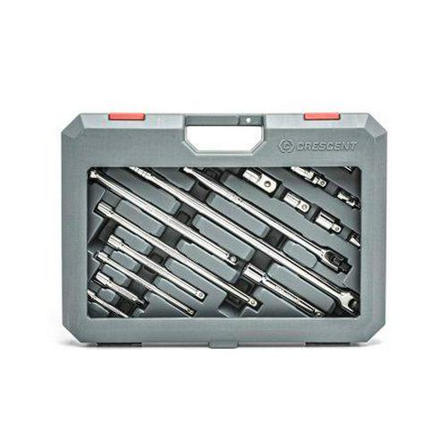 Crescent Assorted Sizes x 1/4 in. drive SAE 6 and 12 Point Socket Wrench Set 16 pc.