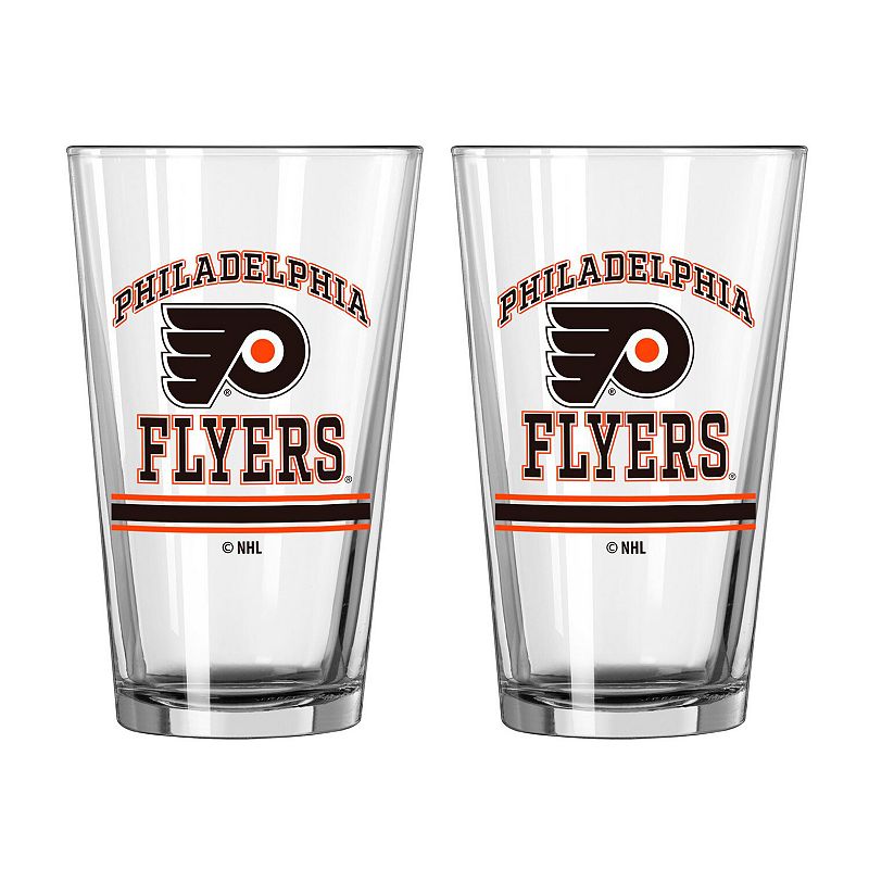 Philadelphia Flyers 16oz. Pint Glass Two Pack