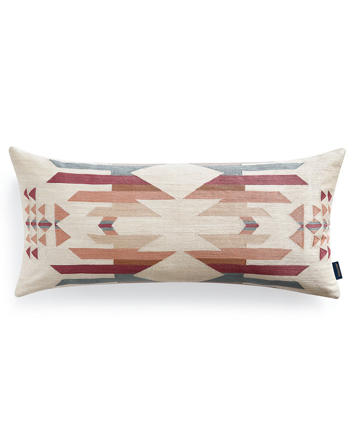 Pendleton Palm Canyon Embroidered Hug Decorative Pillow， 14 x 30