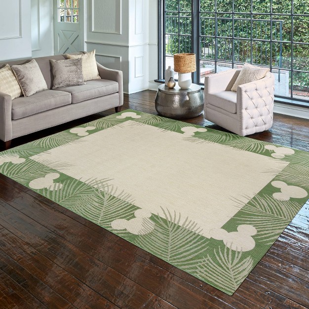 Mickey Mouse Palm Border Outdoor Rug