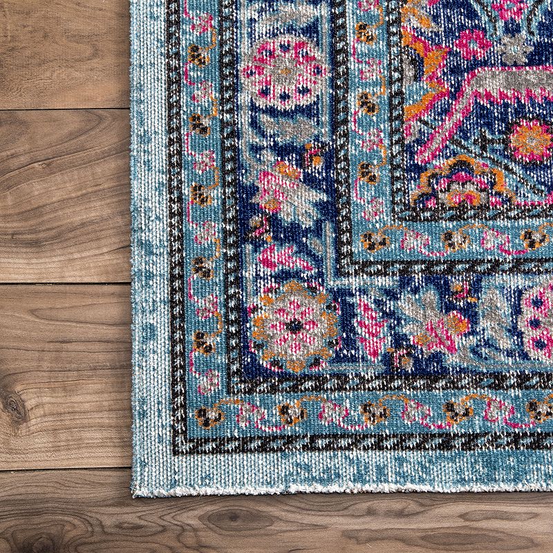 nuLOOM Dortha Vintage Framed Medallion Rug