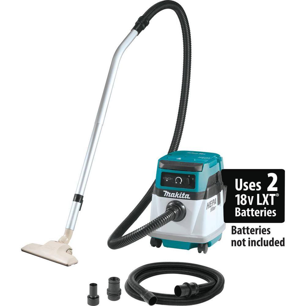 Makita 18V X2 LXT Lithium-Ion (36V) CordlessCorded 4 Gal. HEPA Filter Dry Dust ExtractorVacuum (Tool-Only) XCV13Z