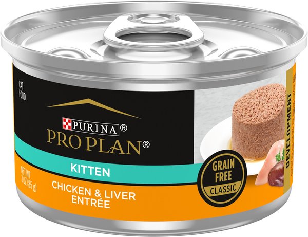 Purina Pro Plan True Nature Natural Chicken and Liver Grain-Free Kitten Formula Canned Cat Food