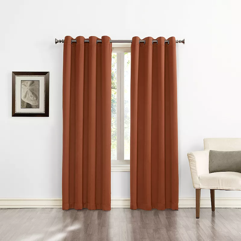 Sun Zero 1-Panel Ludlow Blackout Grommet Window Curtain