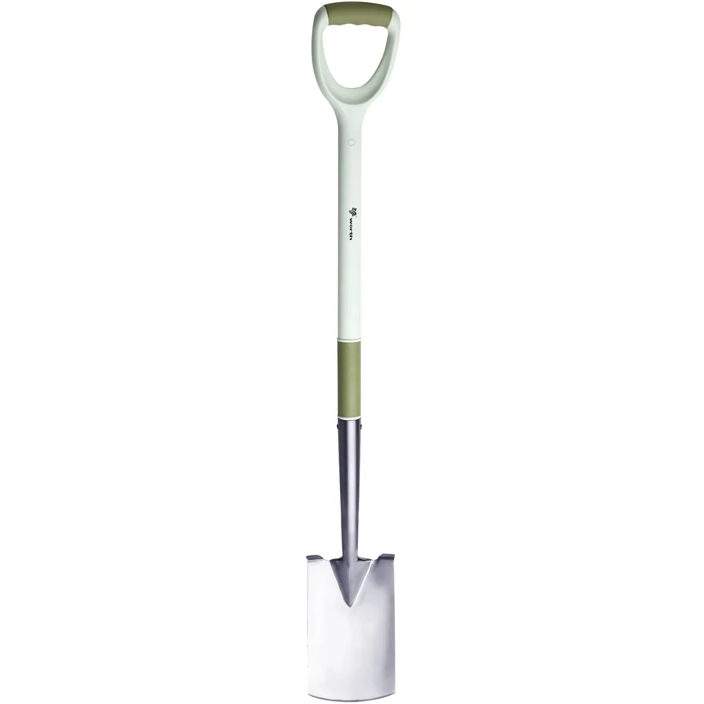 D Shape Handle Stainless Steel Heavy Duty Digging Farm Garden Hand Tool Shovel Spade