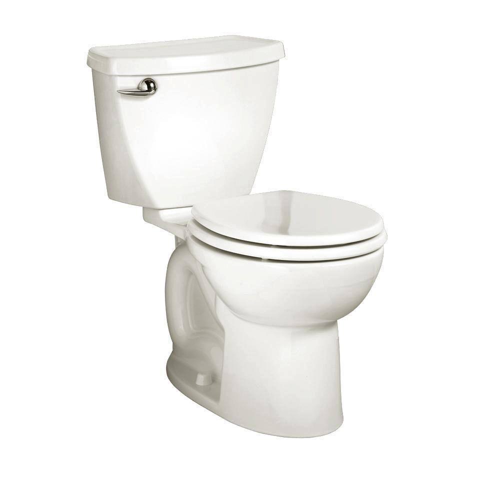 American Standard Cadet 3 Powerwash 2-Piece 1.28 GPF Single Flush Round Toilet in White Seat not Included 270DA101.020