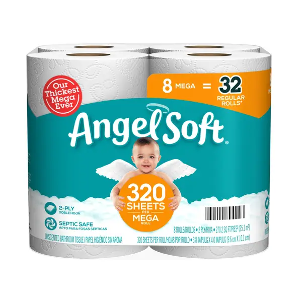 Angel Soft 8-Pack Mega Roll Toilet Paper