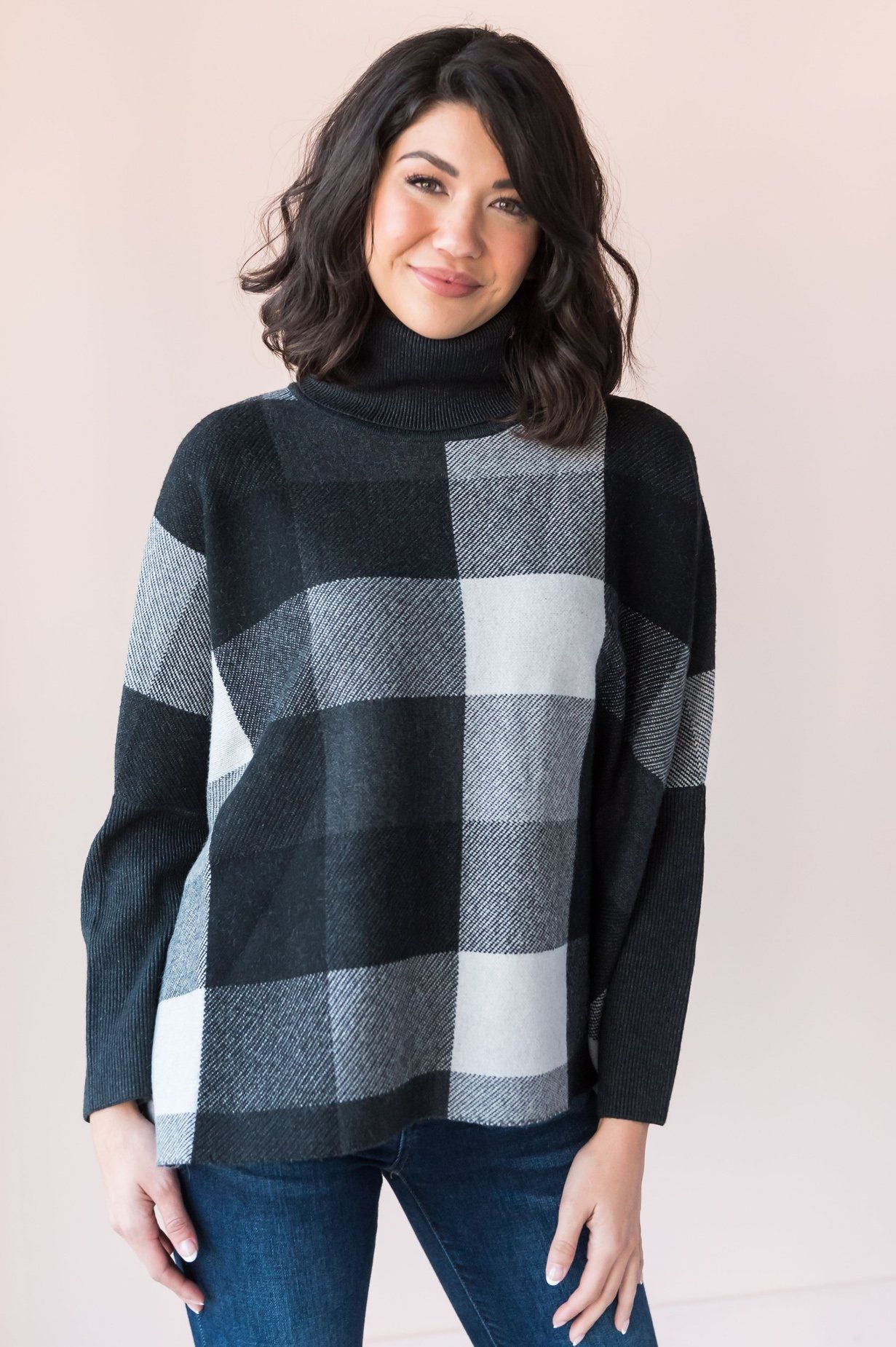 Poncho Inspired Modest Sweater