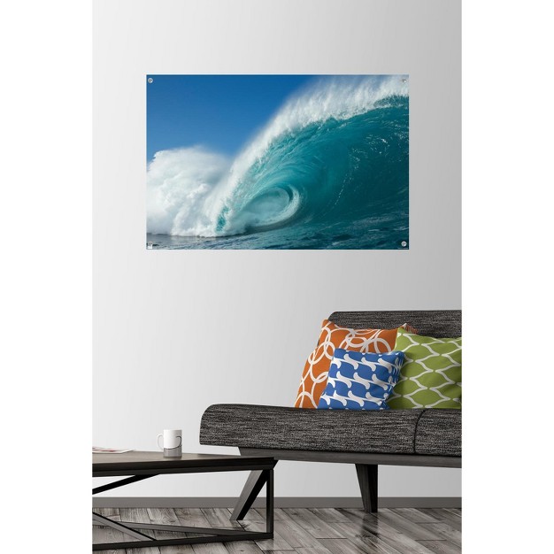 Trends International Surfing Rolling Wave Unframed Wall Poster Prints