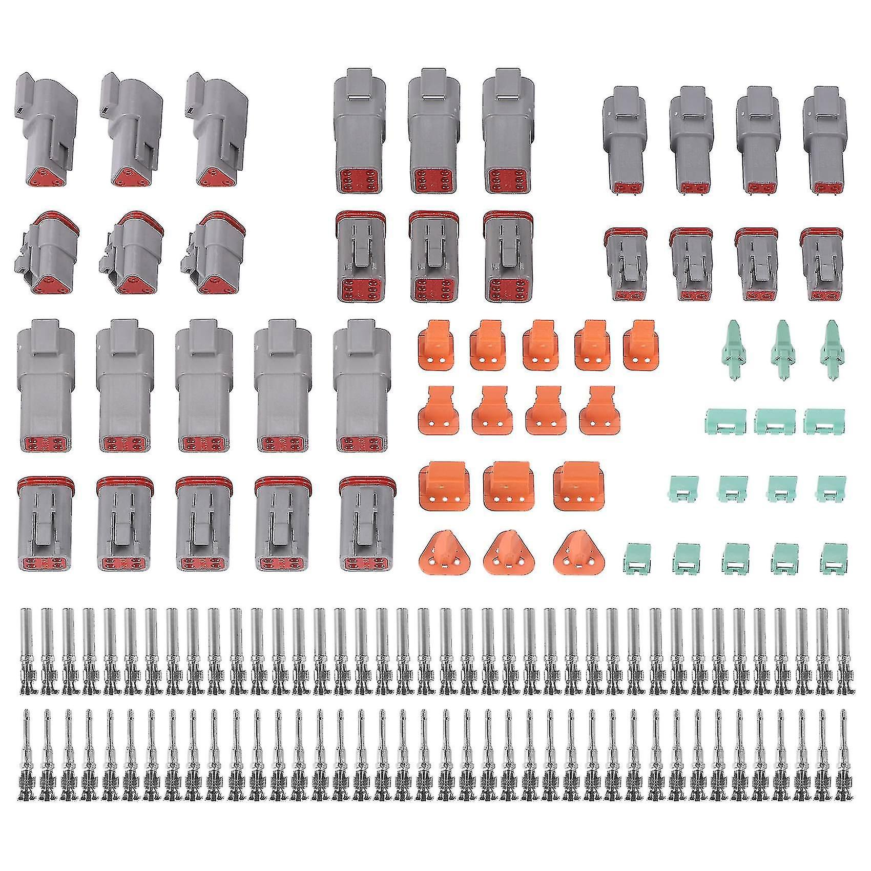 140pcs Deutsch Dt Series Waterproof Wire Connector Kit With Pins Box