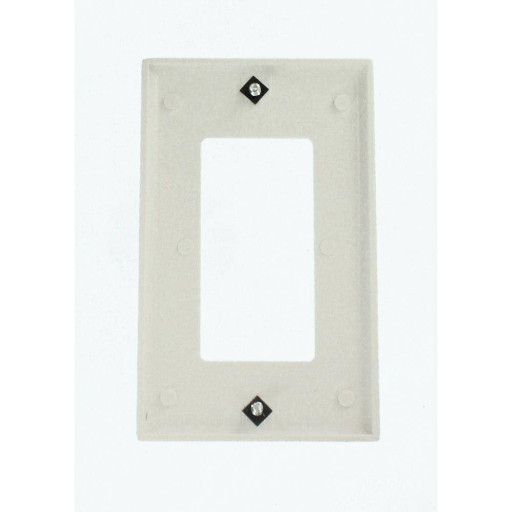 Leviton 1-Gang White DecoratorRocker Wall Plate (10-Pack) M24-80401-WMP