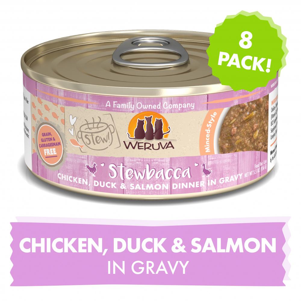 Weruva Classic Cat Stews! Stewbacca with Chicken Duck and Salmon in Grav