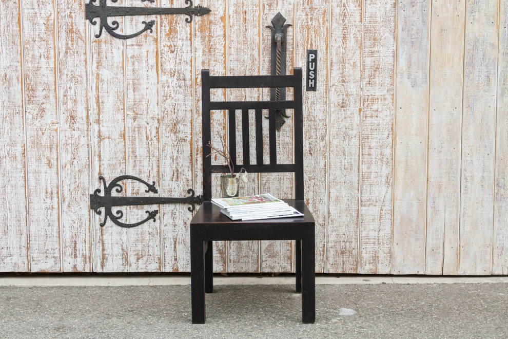 Rustic Solid Teak Colonial Chair   Transitional   Dining Chairs   by De cor  Houzz