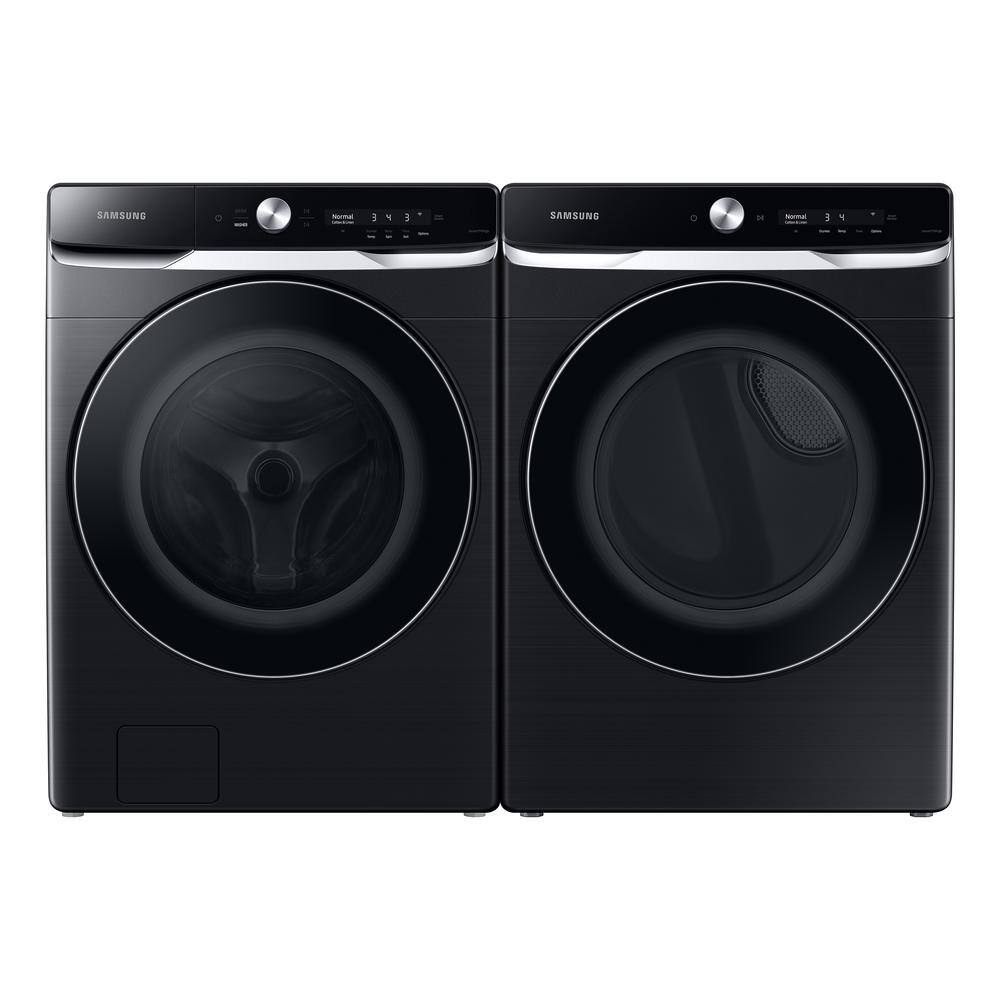  7.5 cu. ft. Stackable Vented Gas Dryer with Smart Dial and Super Speed Dry in Brushed Black DVG50A8800V