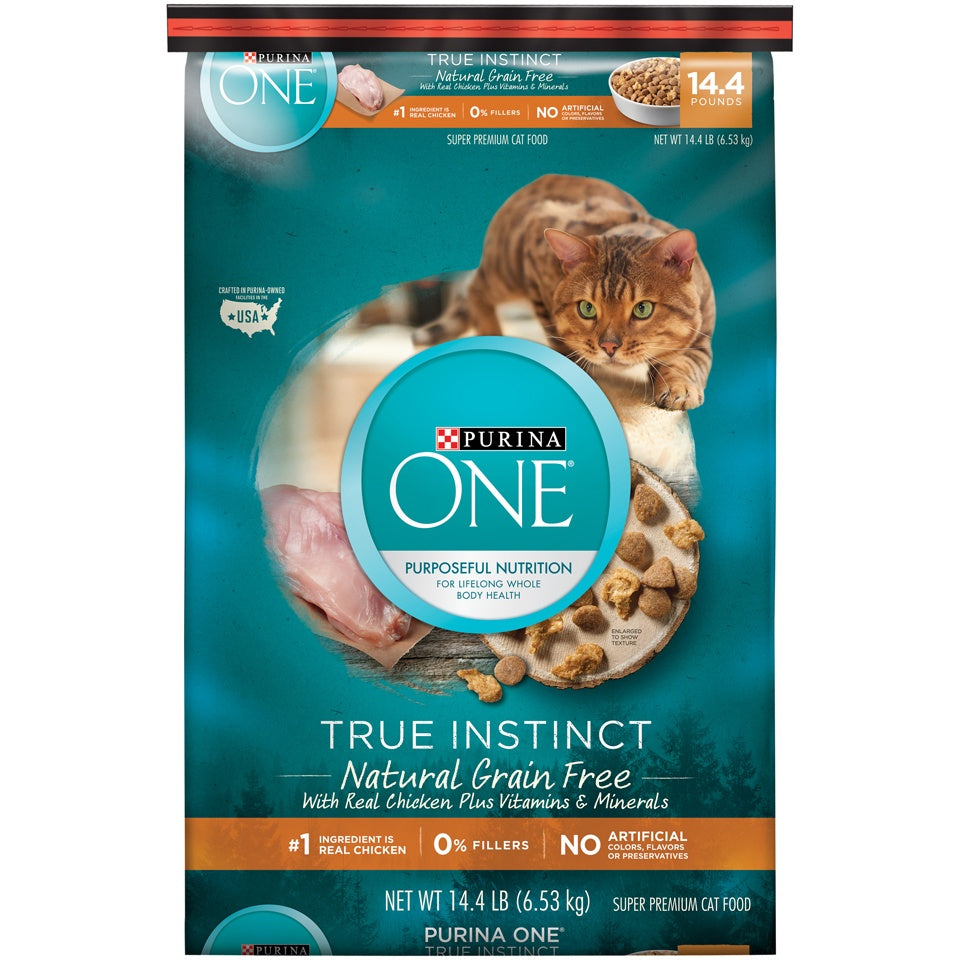 Purina ONETrue Instinct Natural Grain Free With Chicken Dry Cat Food