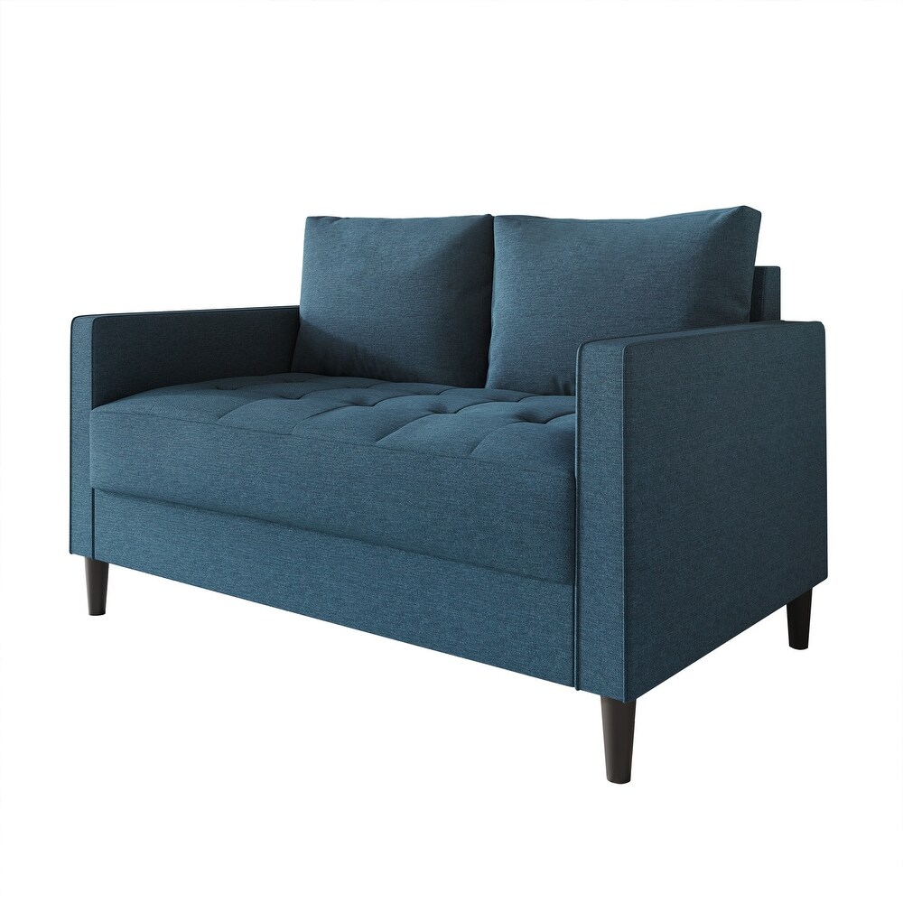 CraftPorch Contemporary Minimalist Linen Upholstered Loveseat