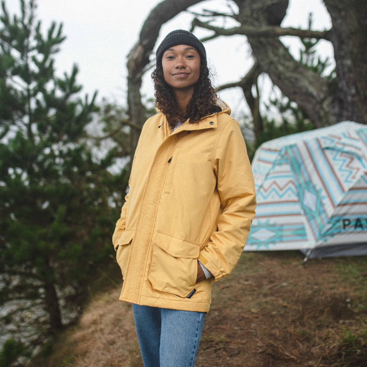 Alaska Recycled Jacket - Ochre Yellow