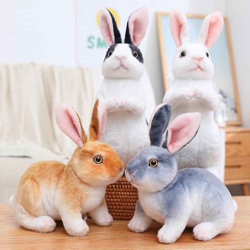 1pc Rabbit Stuffed Plush Toys Baby Cute Small White Rabbit Doll For Kids Cartoon Pillow Toy