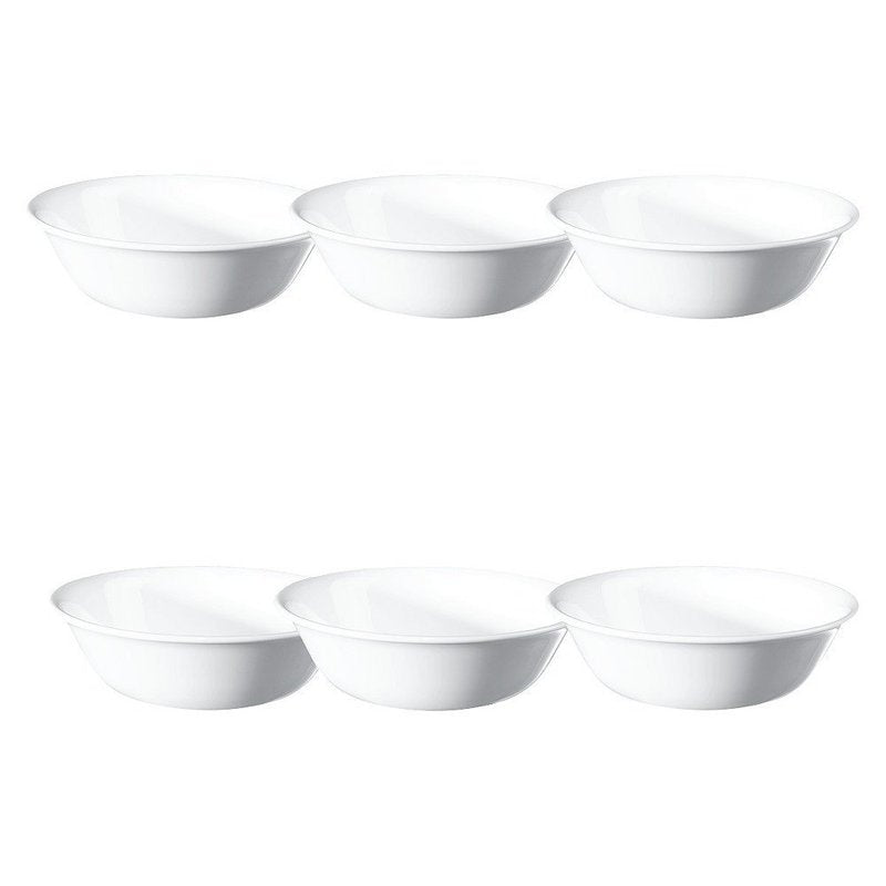 Corelle Livingware 18 Oz. Winter Frost White Bowl Set， 6 Piece