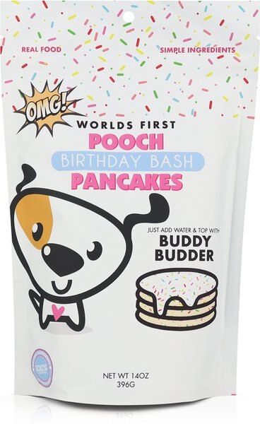 Bark Bistro Company Birthday Bash Pooch Pancakes Dog Treat， 14-oz pouch