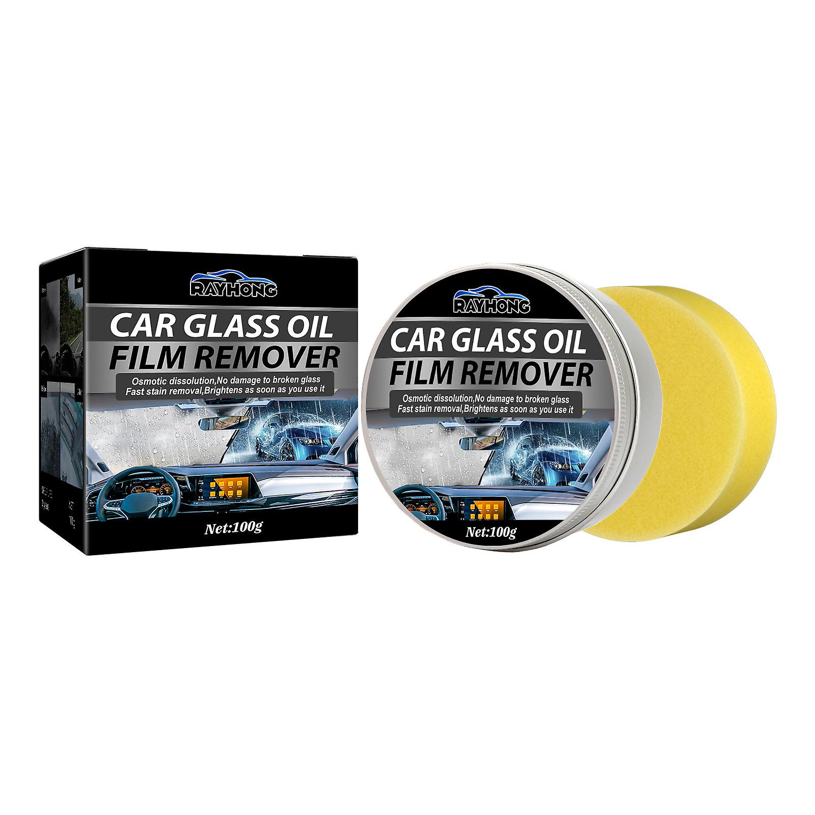 Car Glass Oil Film Removal Paste Car Windshield Cleaner Rainproof Defogging Oil Clean