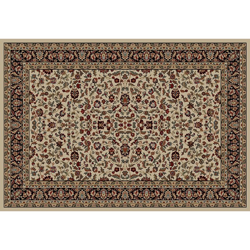 Merinos Kashan Floral Framed Rug