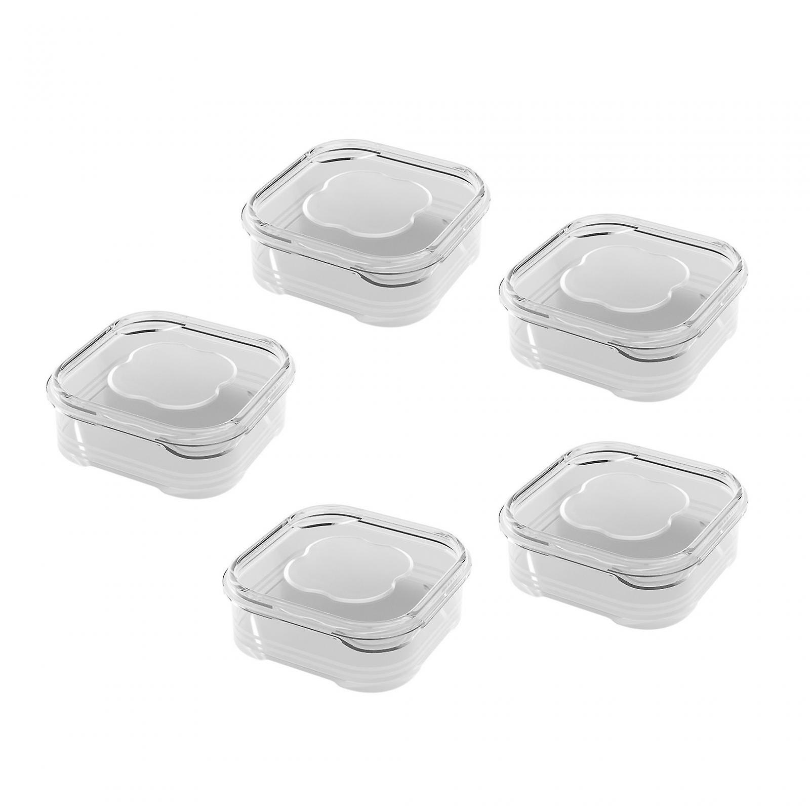 5 Pieces Food Containers For Refrigerator Transparent Food Storage Container