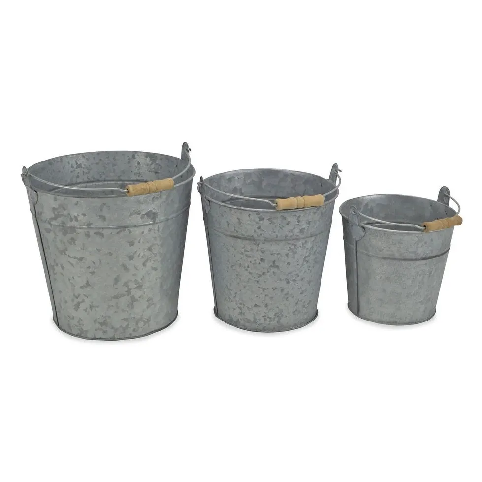 Hot Selling Manufacturer of garden planter galvanized powder coated metal flower pot and planter at cheap price