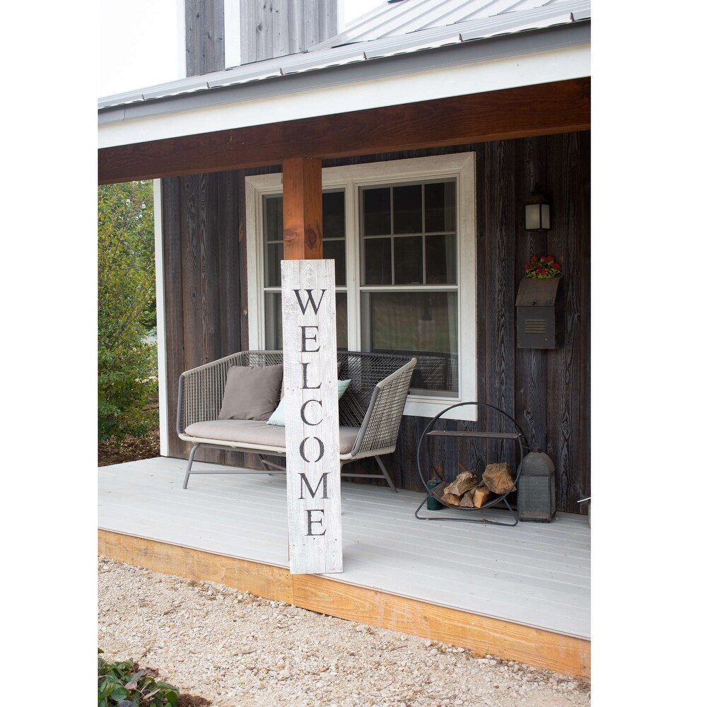 Rustic Farmhouse 5ft Vertical Front Porch Welcome Sign