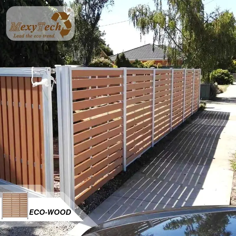 factory supply OEM ODM composite fence board   wood plastic composite fence  WPC fence panel