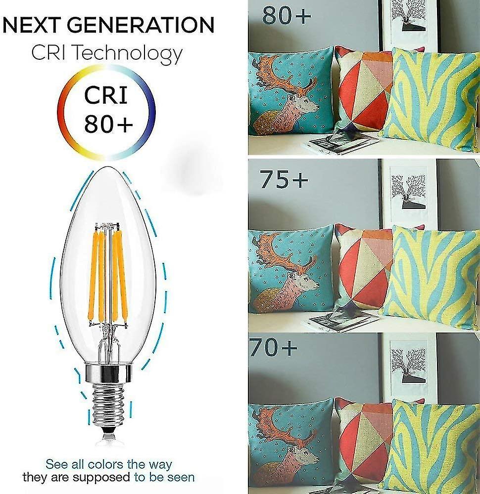 Antique Led Bulb，e12 Base 2700k 4w 30 Watt Vintage Edison Led Chandelier Light Bulbs Led Candelabra