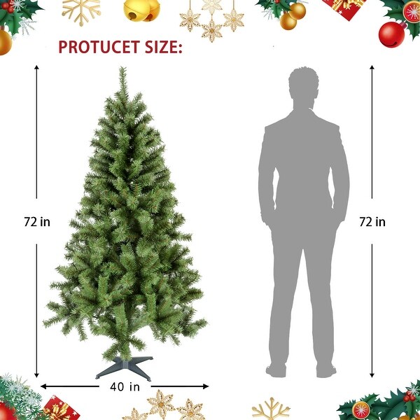 Green Plastic 6foot Christmas Tree