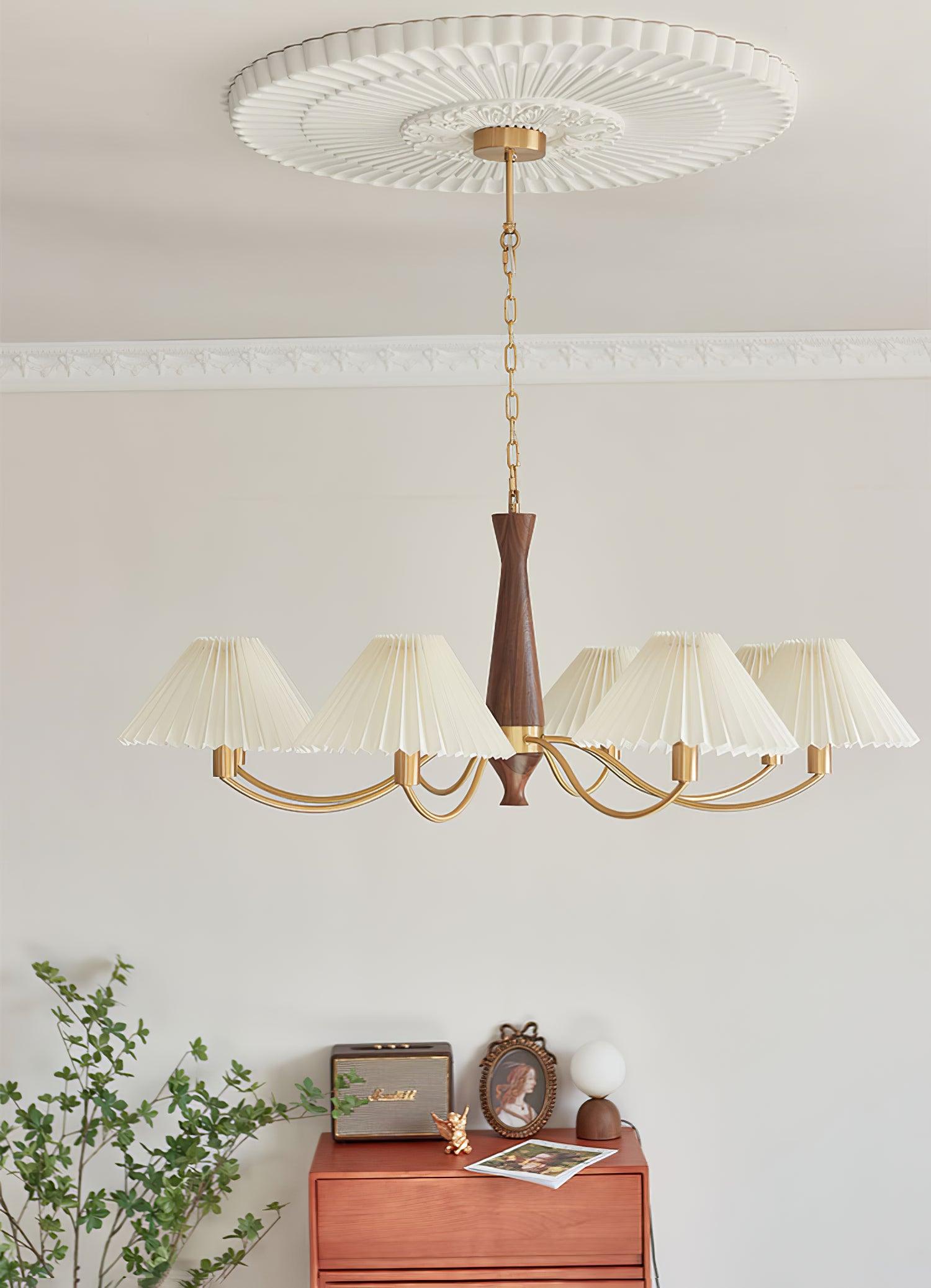 Pleated Chandelier