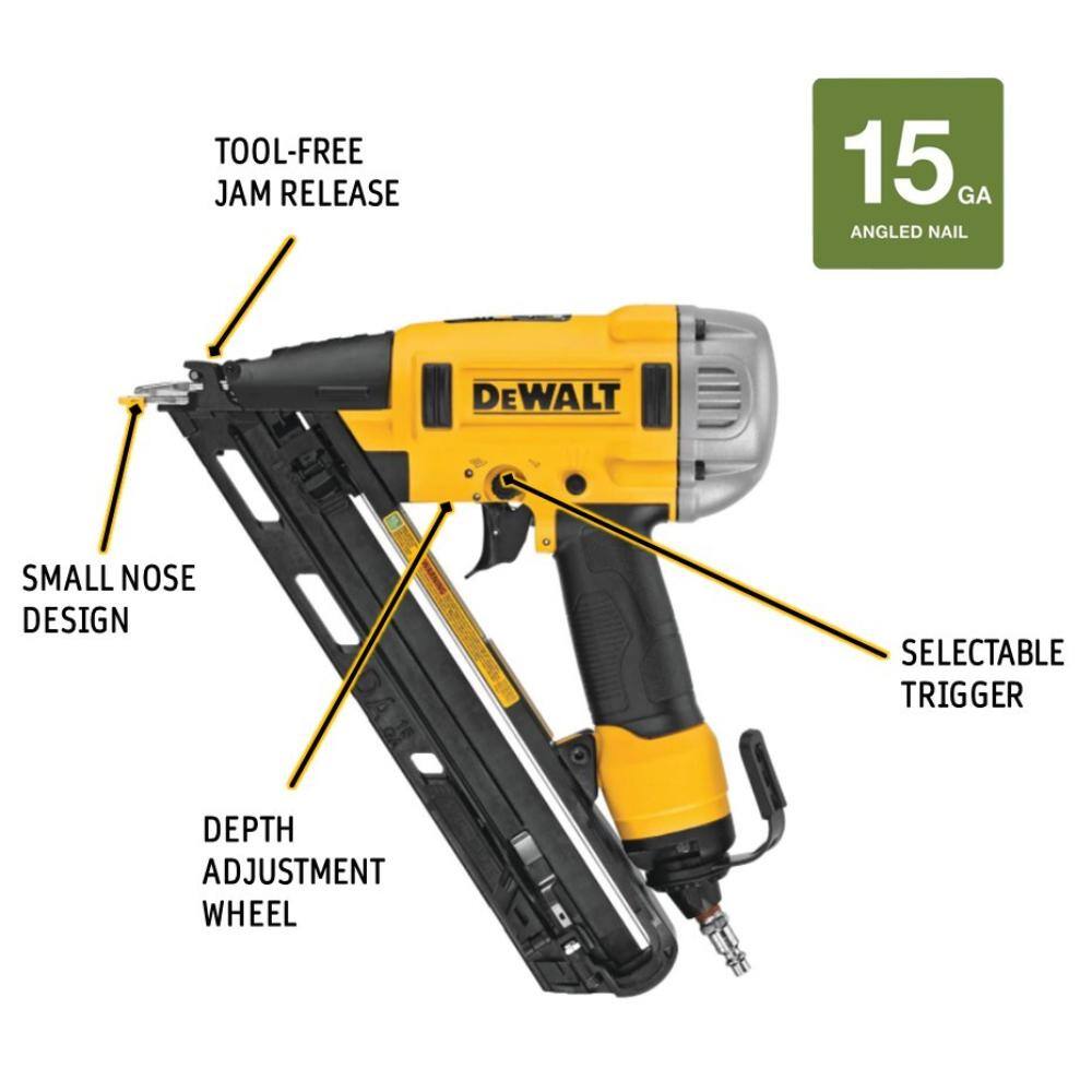 DW Pneumatic 15-Gauge DA Nailer DWFP72155