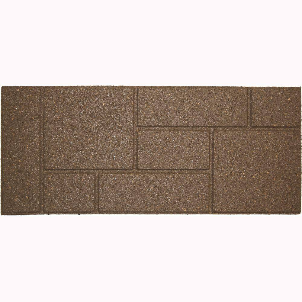 Envirotile 10 in. x 24 in. Earth Cobblestone Stair Tread MT5000803