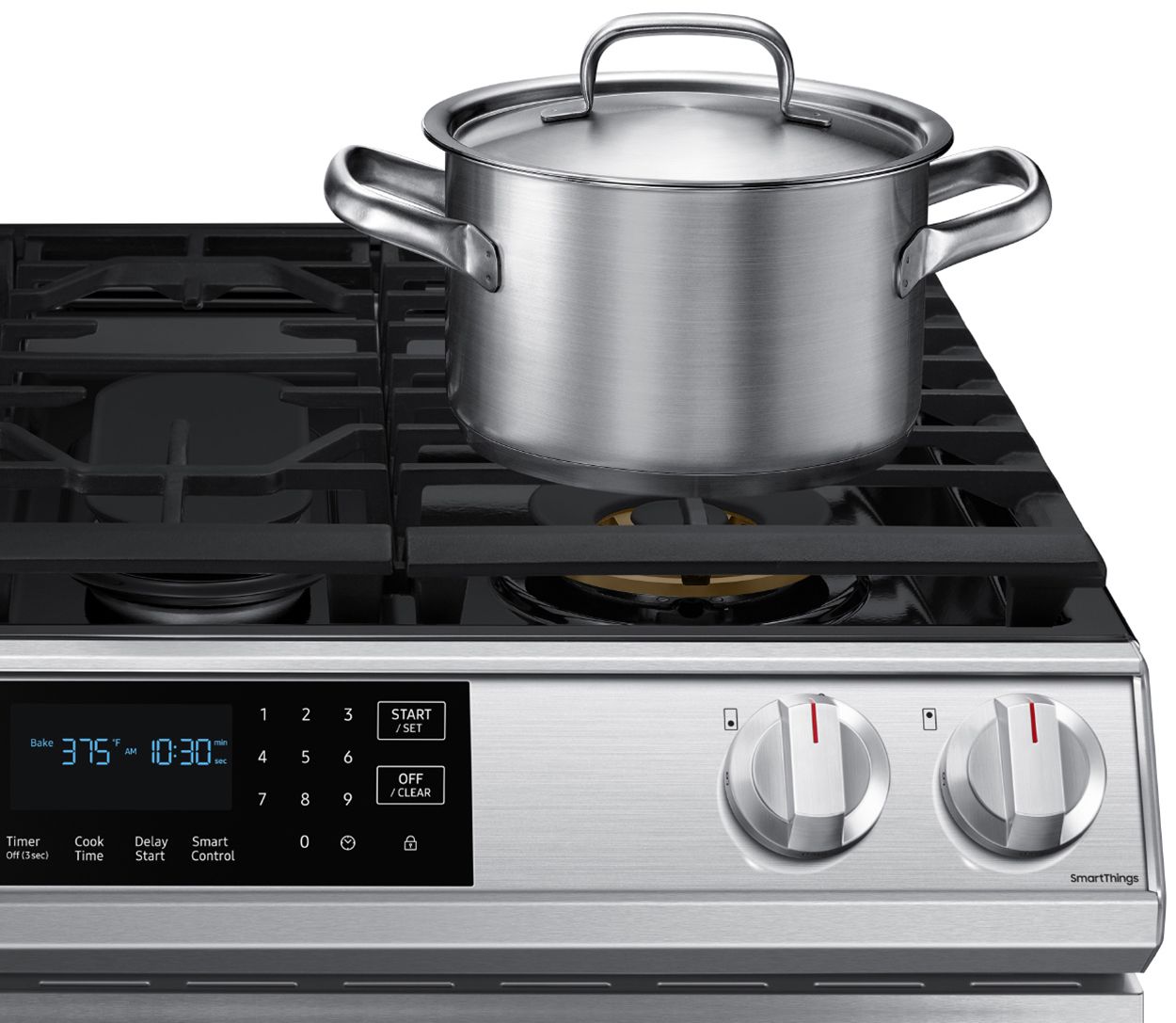  ADA 6 Cu. Ft. Fingerprint Resistant Stainless Steel Front Control Slide-In Gas Range With Air Fry