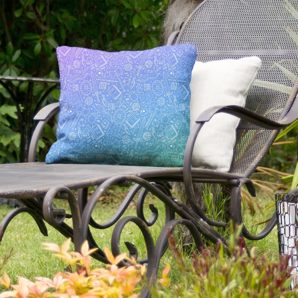 Ombre RPG Pattern Indoor/Outdoor Pillow