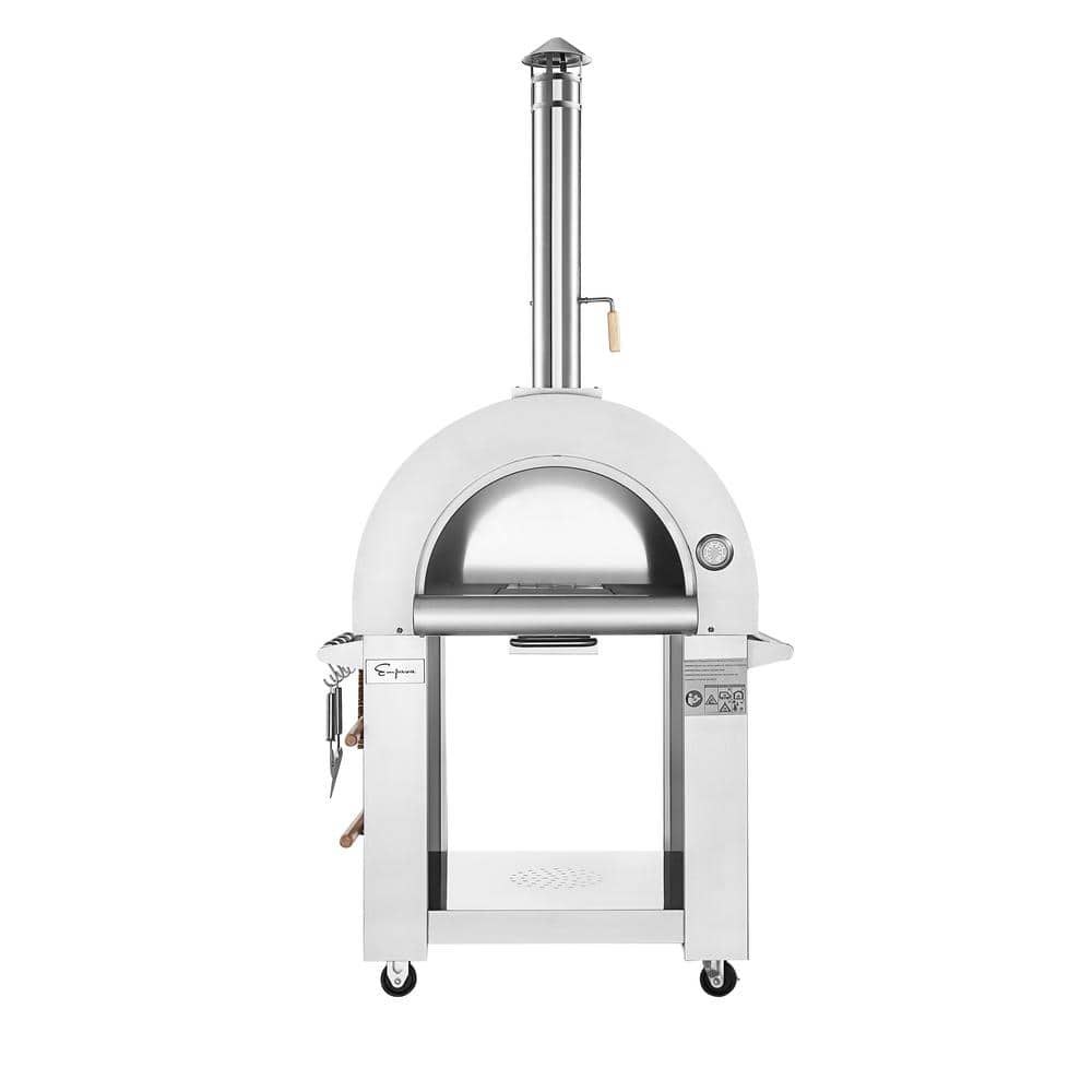 Empava 38.6 in. Wood Burning Outdoor Pizza Oven in Stainless Steel EMPV-PG01