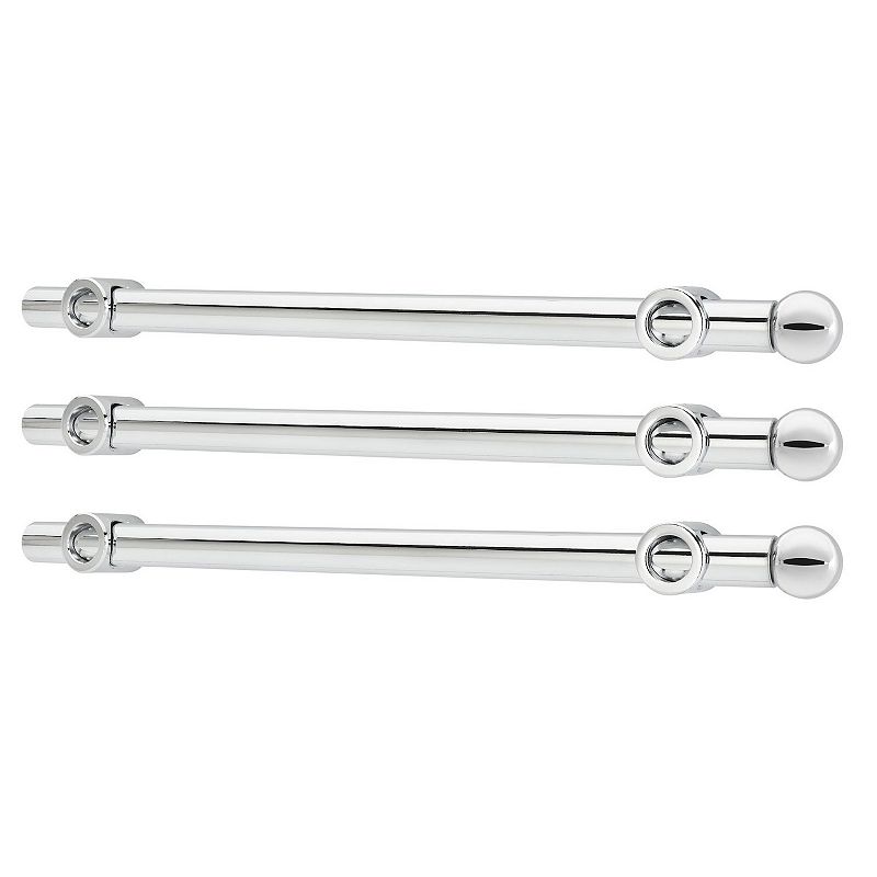 Rev-A-Shelf CVR-14-CR 14 Extendable Designer Closet Valet Rod， Chrome (3 Pack)