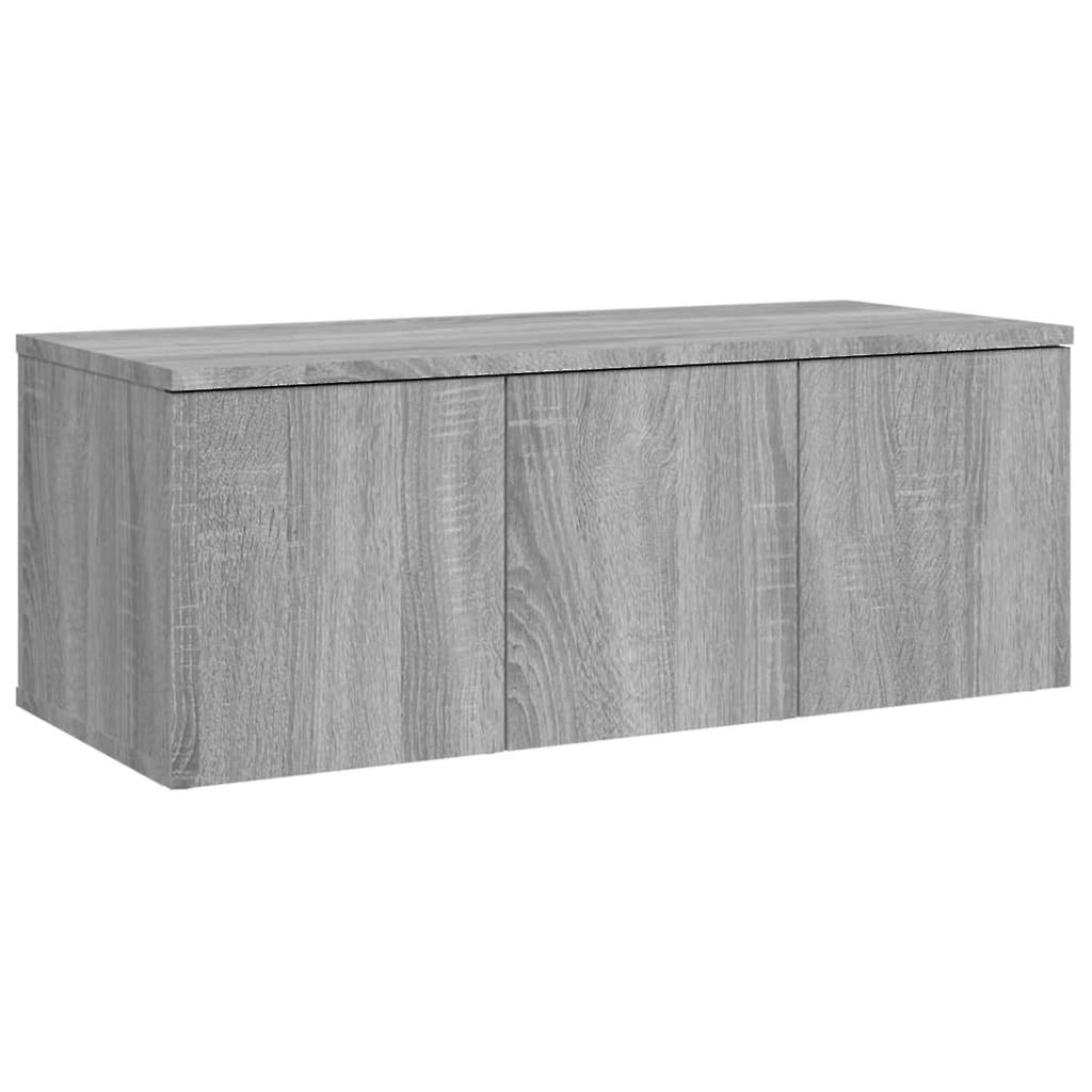 Tv Cabinet Grey Sonoma 80x34x30 Cm Engineered Wood