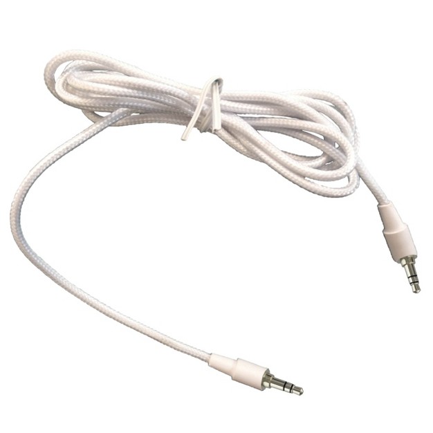 Vm Audio 3 5mm Auxiliary Sound Stereo 5 foot Tablet Smartphone Car Cable White