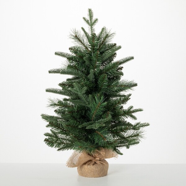 24H Sullivans Small Mixed Pine Burlap Tree，Green