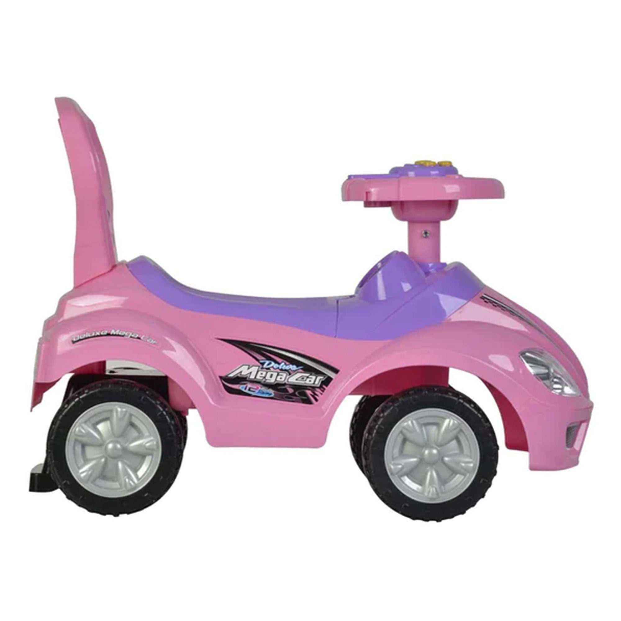 Freddo Toys Toddler Kids Deluxe Mega Ride On & Push Car Walker w/ Sounds, Pink