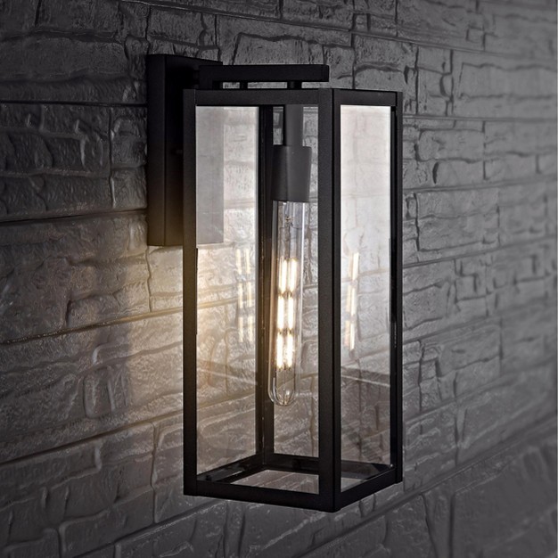 Welson Outdoor Wall Lantern Black Safavieh