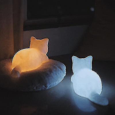 Vinyl Cat Night Light，portable Animal Lamp For Bedroom