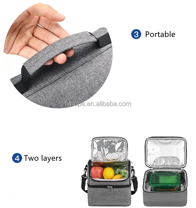 Hand held single shoulder insulated cooler bags waterproof picnic food bags outdoor climbing bag